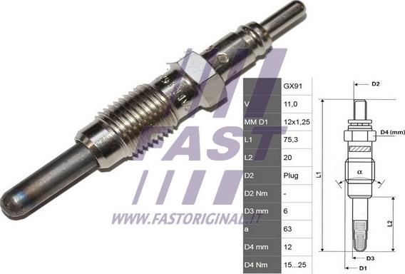 Fast FT82728 - Glödstift xdelar.se