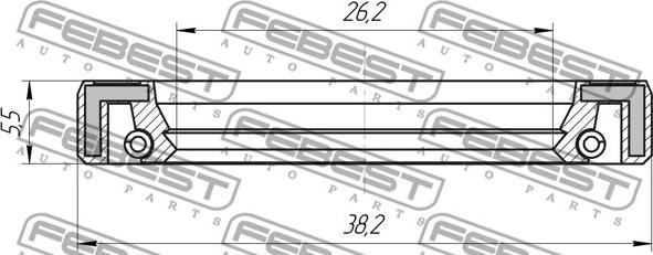 Febest 95FAY-28380606X - Reparationssats, styrled axiell xdelar.se