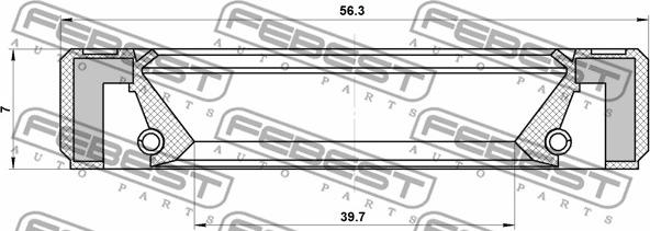 Febest 95GBY-41560707R - Packbox, vevaxel xdelar.se