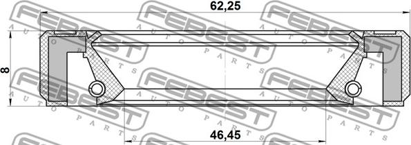 Febest 95GBY-48620808L - Axeltätning, drivacel xdelar.se