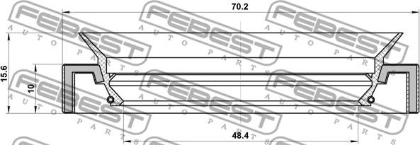 Febest 95HAY-50701016R - Packbox, huvudaxel man.växellåda xdelar.se