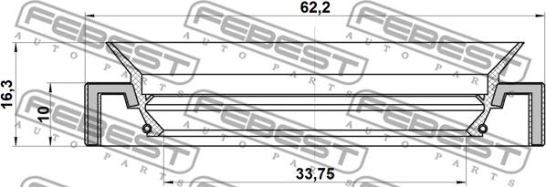 Febest 95HAY-35621016X - Axeltätning, drivacel xdelar.se