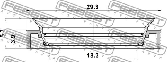 Febest 95LAY-19290405X - Reparationssats, styrled axiell xdelar.se