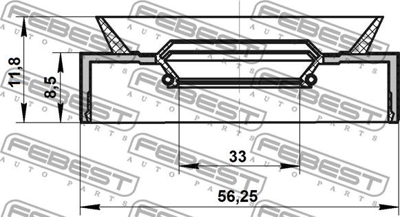 Febest 95PAY-35500912X - Axeltätning, drivacel xdelar.se