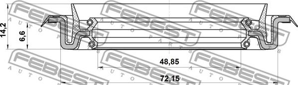 Febest 95TCS-50720714X - Axeltätning, drivacel xdelar.se