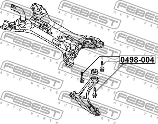 Febest 0498-004 - Inställningsskruv, camber xdelar.se