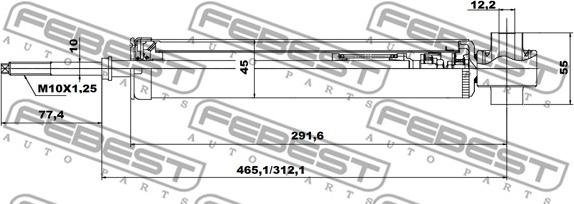 Febest 04650959R - Stötdämpare xdelar.se