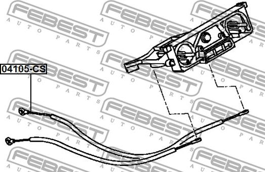 Febest 04105-CS - Kabel, värmepaket xdelar.se