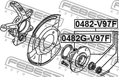 Febest 0482G-V97F - Hjulnav xdelar.se