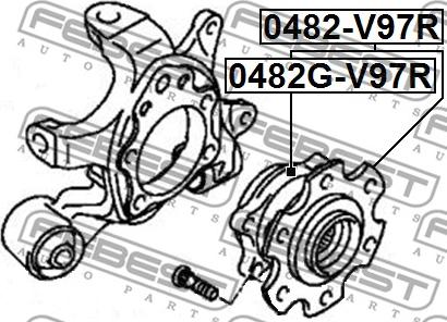 Febest 0482G-V97R - Hjulnav xdelar.se