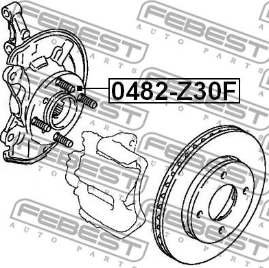 Febest 0482-Z30F - Hjulnav xdelar.se