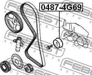 Febest 0487-4G69 - Spännrulle, tandrem xdelar.se