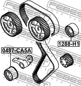 Febest 0487-CA5A - Spännrulle, tandrem xdelar.se