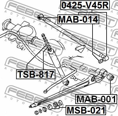 Febest MSB-021 - Länkarmsbussning xdelar.se