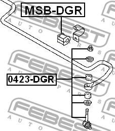 Febest 0423-DGR - Länk, krängningshämmare xdelar.se