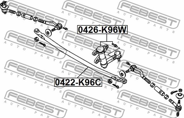 Febest 0426-K96W - Styrarm xdelar.se