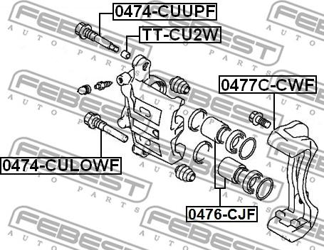 Febest 0474-CULOWF - Styrtapp, bromsok xdelar.se