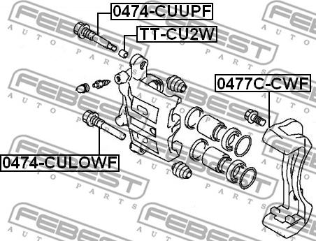 Febest 0474-CYLOWF - Styrtapp, bromsok xdelar.se