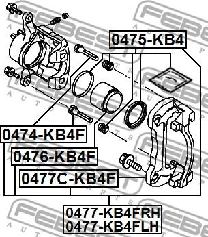 Febest 0477-KB4FLH - Bromsok xdelar.se