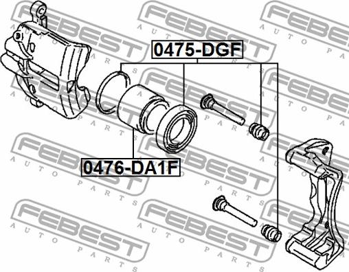 Febest 0475-DGF - Reparationssats, bromsok xdelar.se