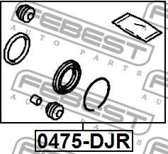 Febest 0475-DJR - Reparationssats, bromsok xdelar.se