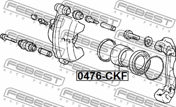 Febest 0476-CKF - Kolv, bromsok xdelar.se