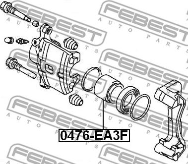 Febest 0476-EA3F - Kolv, bromsok xdelar.se