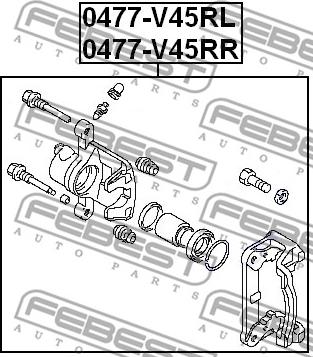 Febest 0477-V45RL - Bromsok xdelar.se