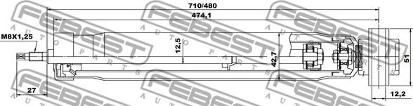 Febest 05656587R - Stötdämpare xdelar.se