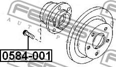 Febest 0584-001 - Hjulbult xdelar.se