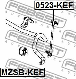 Febest 0523-KEF - Länk, krängningshämmare xdelar.se