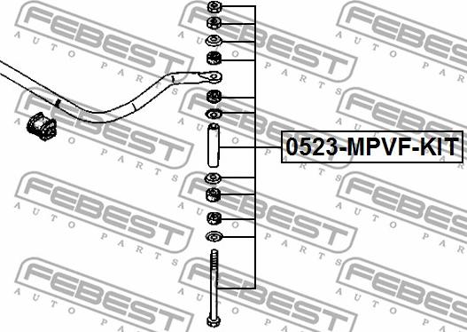 Febest 0523-MPVF-KIT - Länk, krängningshämmare xdelar.se