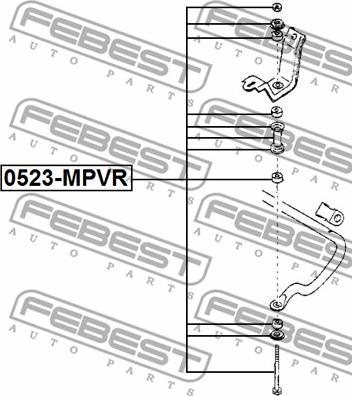 Febest 0523-MPVR - Länk, krängningshämmare xdelar.se