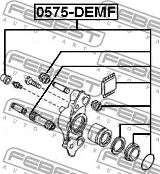 Febest 0575-DEMF - Reparationssats, bromsok xdelar.se