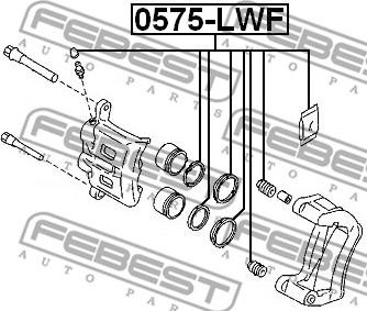 Febest 0575-LWF - Reparationssats, bromsok xdelar.se