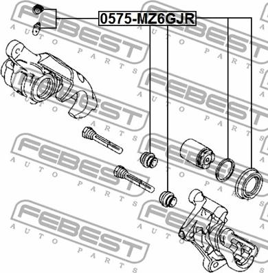 Febest 0575-MZ6GJR - Reparationssats, bromsok xdelar.se