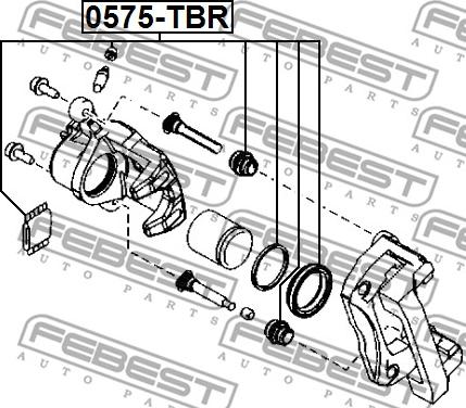 Febest 0575-TBR - Reparationssats, bromsok xdelar.se