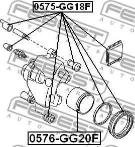 Febest 0576-GG20F - Kolv, bromsok xdelar.se