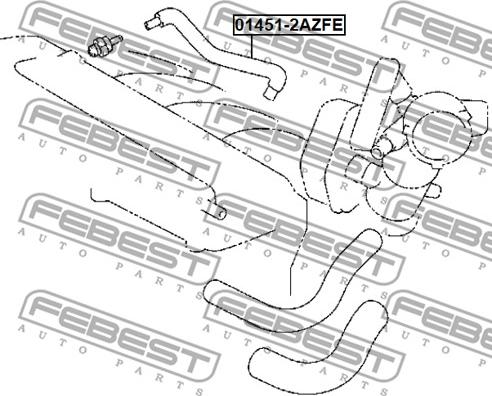 Febest 01451-2AZFE - Rörledning xdelar.se