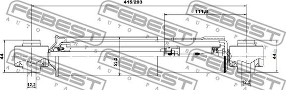 Febest 01650975R - Stötdämpare xdelar.se