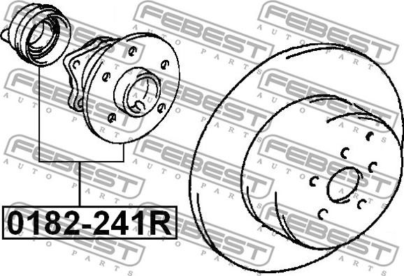 Febest 0182-241R - Hjulnav xdelar.se