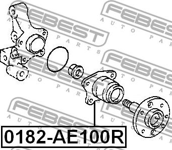 Febest 0182-AE100R - Hjulnav xdelar.se