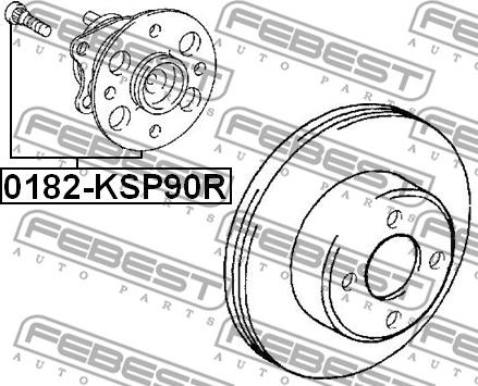 Febest 0182-KSP90R - Hjulnav xdelar.se