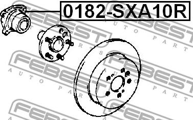 Febest 0182-SXA10R - Hjulnav xdelar.se