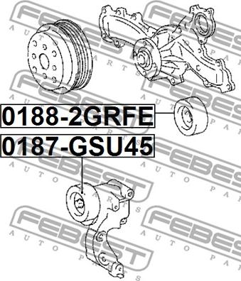 Febest 0188-2GRFE - Styrrulle, flerspårsrem xdelar.se