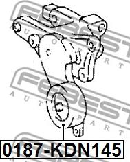 Febest 0187-KDN145 - Styrrulle, flerspårsrem xdelar.se