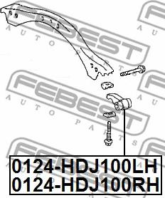 Febest 0124-HDJ100RH - Torsionsstångslänkning xdelar.se