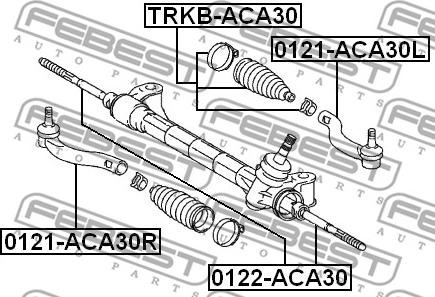 Febest 0121-ACA30L - Parallellstagsled xdelar.se