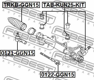 Febest 0122-GGN15 - Inre styrled xdelar.se