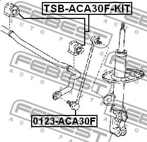 Febest 0123-ACA30F - Länk, krängningshämmare xdelar.se